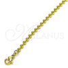 Oro Laminado Fancy Bracelet, Gold Filled Style Ball Design, Polished, Golden Finish, 04.341.0107.07 (03 MM Thickness, 7 Inches Length)
