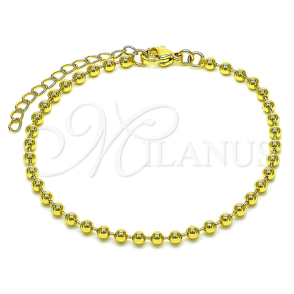 Gold Filled Bracelet — Fancy Bracelet Ball Design Polished 04. 03 MM — main product view — SKU 152830 | Oro Laminado brazalete — elegante Bracelet Ball diseño pulido 04. 03 MM — SKU 152830
