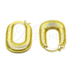 Oro Laminado Small Hoop, Gold Filled Style Chunky Design, Diamond Cutting Finish, Golden Finish, 02.213.0489.20