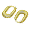 Oro Laminado Small Hoop, Gold Filled Style Chunky Design, Diamond Cutting Finish, Golden Finish, 02.213.0489.20
