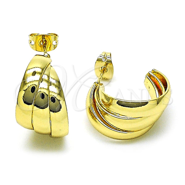 Oro Laminado Small Hoop, Gold Filled Style Polished, Golden Finish, 02.213.0498.20