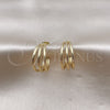 Oro Laminado Small Hoop, Gold Filled Style Polished, Golden Finish, 02.213.0502.25