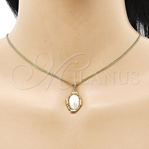 Gold Filled Ring — Earring and Pendant Adult Set Twist Design with — alternate product view — SKU 152877 | Oro Laminado anillo — Earring and Pendant Adult Set Twist diseño with — SKU 152877