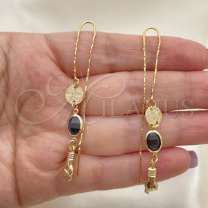 Gold Filled Ring — Threader Earring Turtle and Figa Hand Design with — main product view — SKU 152896 | Oro Laminado anillo — Threader Earring Turtle and Figa Hand diseño with — SKU 152896