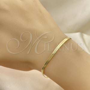 Gold Filled Ring — Basic Bracelet Herringbone Design Polished 03.02. 03 MM — main product view — SKU 152913 | Oro Laminado anillo — básico Bracelet Herringbone diseño pulido 03.02. 03 MM — SKU 152913