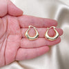 Oro Laminado Small Hoop, Gold Filled Style Polished, Golden Finish, 02.213.0521.25