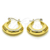 Oro Laminado Small Hoop, Gold Filled Style Polished, Golden Finish, 02.213.0521.25