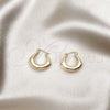 Oro Laminado Small Hoop, Gold Filled Style Polished, Golden Finish, 02.213.0521.25