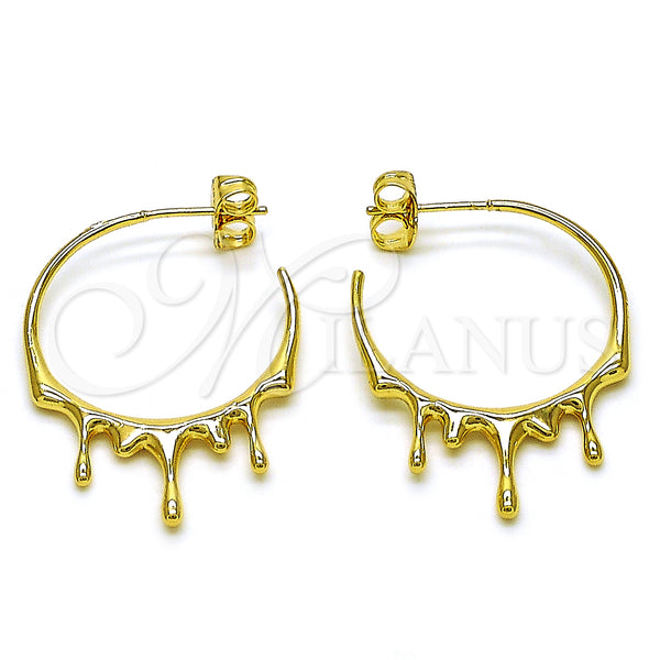 Gold Filled Hoop Earrings — Medium Hoop Polished 02. — main product view — SKU 152928 | Oro Laminado aretes de aro — Medium Hoop pulido 02. — SKU 152928