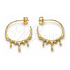 Oro Laminado Medium Hoop, Gold Filled Style Polished, Golden Finish, 02.195.0173.25