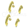 Oro Laminado Small Hoop, Gold Filled Style Diamond Cutting Finish, Golden Finish, 02.195.0177.20