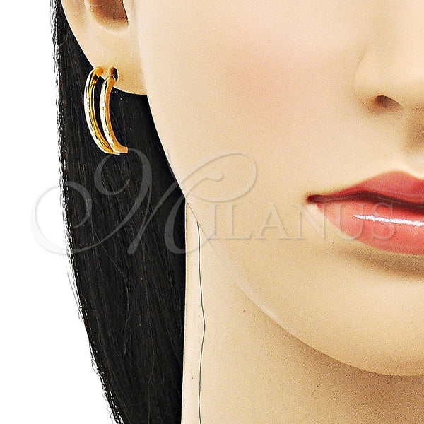 Gold Filled Ring — Stud Earring Polished 02. — alternate product view — SKU 152934 | Oro Laminado anillo — Stud Earring pulido 02. — SKU 152934