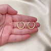 Oro Laminado Huggie Hoop, Gold Filled Style Polished, Golden Finish, 02.195.0189.20