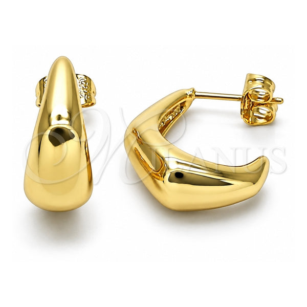 Oro Laminado Small Hoop, Gold Filled Style Polished, Golden Finish, 02.163.0197.20