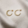 Oro Laminado Small Hoop, Gold Filled Style Diamond Cutting Finish, Golden Finish, 02.163.0202.20