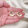 Oro Laminado Small Hoop, Gold Filled Style Polished, Golden Finish, 02.163.0205.20