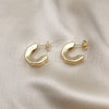 Oro Laminado Small Hoop, Gold Filled Style Polished, Golden Finish, 02.163.0205.20
