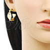 Oro Laminado Small Hoop, Gold Filled Style Twist Design, Polished, Golden Finish, 02.163.0209.20