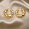 Oro Laminado Medium Hoop, Gold Filled Style Hollow Design, Polished, Golden Finish, 02.170.0428.40