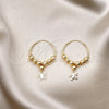 Oro Laminado Medium Hoop, Gold Filled Style Butterfly Design, Polished, Golden Finish, 02.170.0433.30