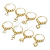 Oro Laminado Medium Hoop, Gold Filled Style Butterfly Design, Polished, Golden Finish, 02.170.0433.30