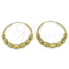 Oro Laminado Medium Hoop, Gold Filled Style Diamond Cutting Finish, Golden Finish, 02.170.0439.35