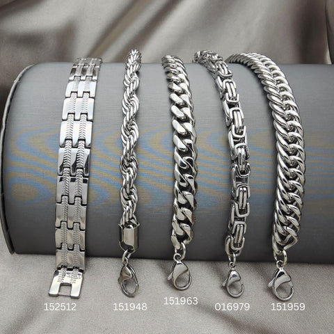 Father's Day Mens Steel Bracelets 25pc Assorted ($4.00 each) for $100
