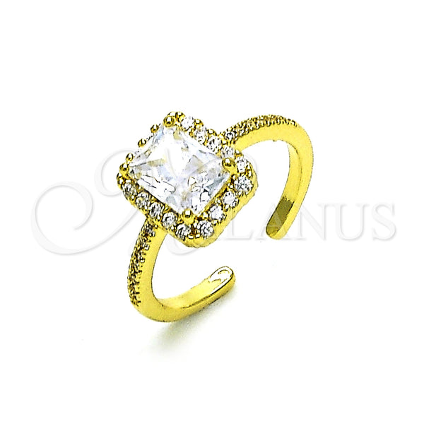 Gold Filled Ring — Multi Stone Ring with White Cubic Zirconia and — main product view — SKU 153063 | Oro Laminado anillo — Multi Stone Ring with blanco Cubic Zirconia and — SKU 153063