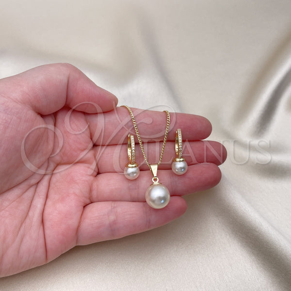 Gold Filled Ring — Earring and Pendant Adult Set Ball Design with — alternate product view — SKU 153075 | Oro Laminado anillo — Earring and Pendant Adult Set Ball diseño with — SKU 153075