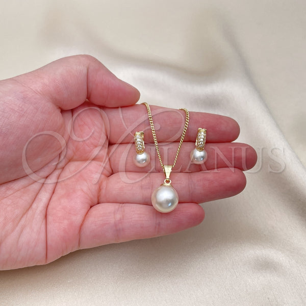Gold Filled Ring — Earring and Pendant Adult Set Ball Design with — alternate product view — SKU 153077 | Oro Laminado anillo — Earring and Pendant Adult Set Ball diseño with — SKU 153077