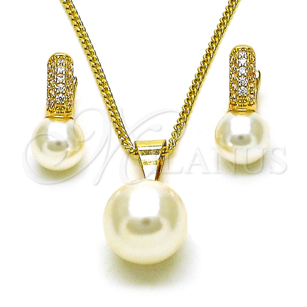 Gold Filled Ring — Earring and Pendant Adult Set Ball Design with — main product view — SKU 153077 | Oro Laminado anillo — Earring and Pendant Adult Set Ball diseño with — SKU 153077