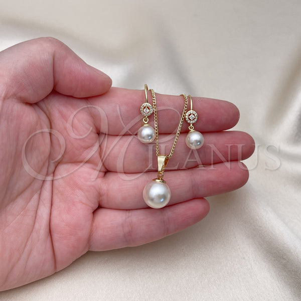 Gold Filled Ring — Earring and Pendant Adult Set Ball Design with — alternate product view — SKU 153082 | Oro Laminado anillo — Earring and Pendant Adult Set Ball diseño with — SKU 153082
