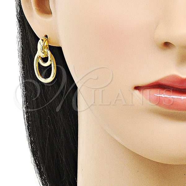 Gold Filled Ring — Stud Earring Polished 02. — alternate product view — SKU 153101 | Oro Laminado anillo — Stud Earring pulido 02. — SKU 153101