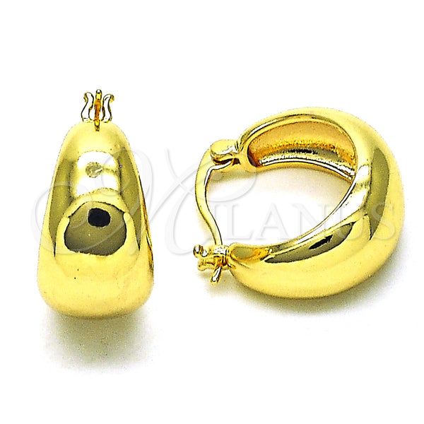 Gold Filled Hoop Earrings — Small Hoop Polished 02. — main product view — SKU 153106 | Oro Laminado aretes de aro — Small Hoop pulido 02. — SKU 153106