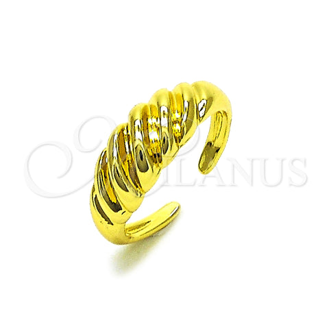 Oro Laminado Elegant Ring, Gold Filled Style Polished, Golden Finish, 01.368.0018 (One size fits all)