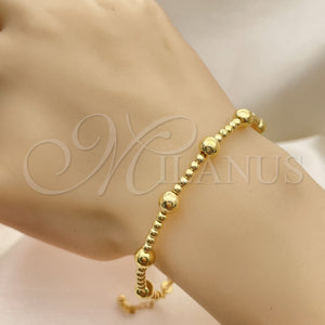 Gold Filled Jewelry — Individual Bangle Ball Design Polished 07.32. 06 MM — main product view — SKU 153131 | Oro Laminado joyería — Individual Bangle Ball diseño pulido 07.32. 06 MM — SKU 153131