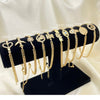 10 Gold Filled Trendy cuban link Bracelets with Display