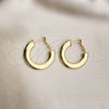 Oro Laminado Medium Hoop, Gold Filled Style Polished, Golden Finish, 02.163.0213.30