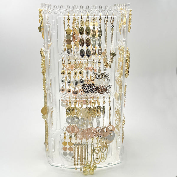 Gold Filled Ring — Rotating Display with 64 Long Earrings Free Display — alternate product view — SKU 153258 | Oro Laminado anillo — Rotating Display with 64 Long Earrings Free Display — SKU 153258