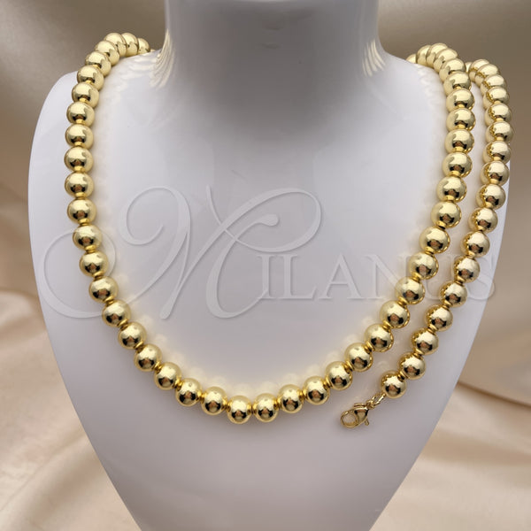 Gold Filled Bracelet — Necklace and Bracelet Ball Design Polished 06. — alternate product view — SKU 153338 | Oro Laminado brazalete — Necklace and Bracelet Ball diseño pulido 06. — SKU 153338