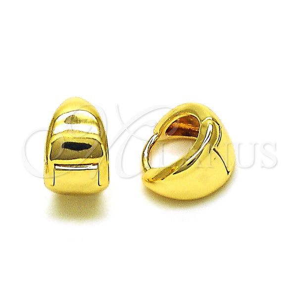 Gold Filled Hoop Earrings — Huggie Hoop Polished 02. — main product view — SKU 153343 | Oro Laminado aretes de aro — Huggie Hoop pulido 02. — SKU 153343