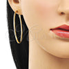Oro Laminado Large Hoop, Gold Filled Style Polished, Golden Finish, 02.93.0004.50