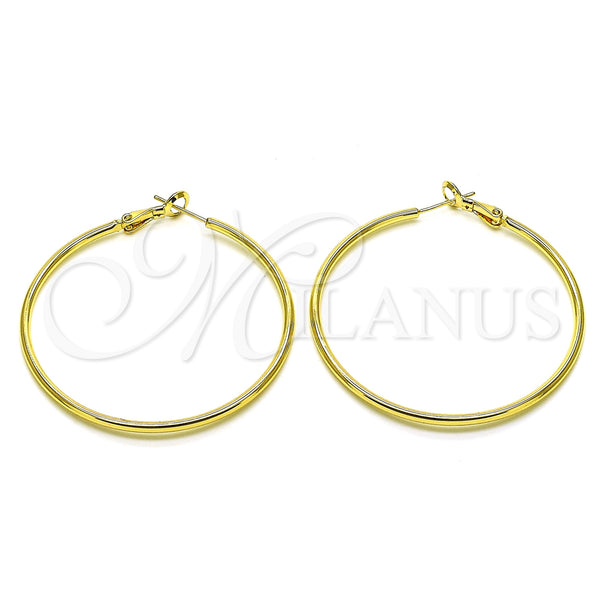 Gold Filled Hoop Earrings — Large Hoop Polished 02.93. — main product view — SKU 153358 | Oro Laminado aretes de aro — Large Hoop pulido 02.93. — SKU 153358