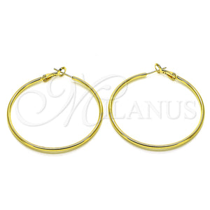 Gold Filled Hoop Earrings — Large Hoop Polished 02.93. — main product view — SKU 153358 | Oro Laminado aretes de aro — Large Hoop pulido 02.93. — SKU 153358
