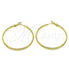 Oro Laminado Large Hoop, Gold Filled Style Polished, Golden Finish, 02.93.0004.50