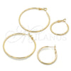 Oro Laminado Large Hoop, Gold Filled Style Polished, Golden Finish, 02.93.0004.50