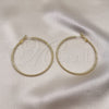 Oro Laminado Large Hoop, Gold Filled Style Diamond Cutting Finish, Golden Finish, 02.93.0007.50