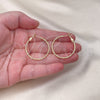 Oro Laminado Medium Hoop, Gold Filled Style Diamond Cutting Finish, Golden Finish, 02.93.0008.30