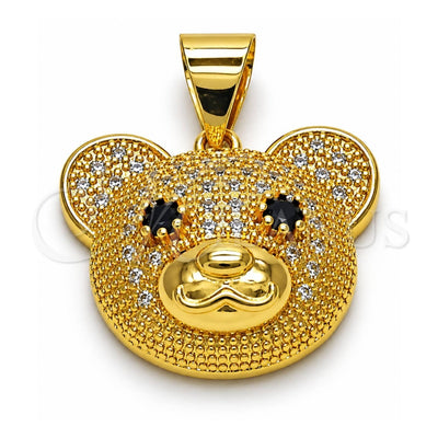 Gold Filled Gold-Filled Teddy Bear Pendant 05.342.0172 for wholesale, main product view