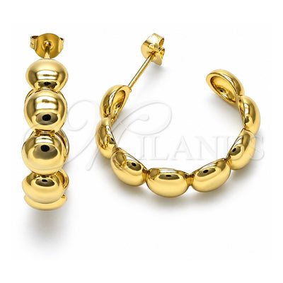 Oro Laminado Medium Hoop, Gold Filled Style Polished, Golden Finish, 02.341.0152.30